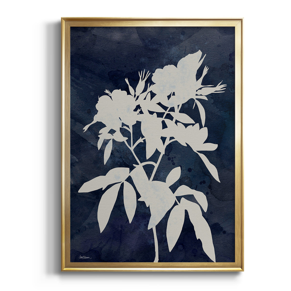 Sepia Botanical Journal I - Modern Framed Canvas Print