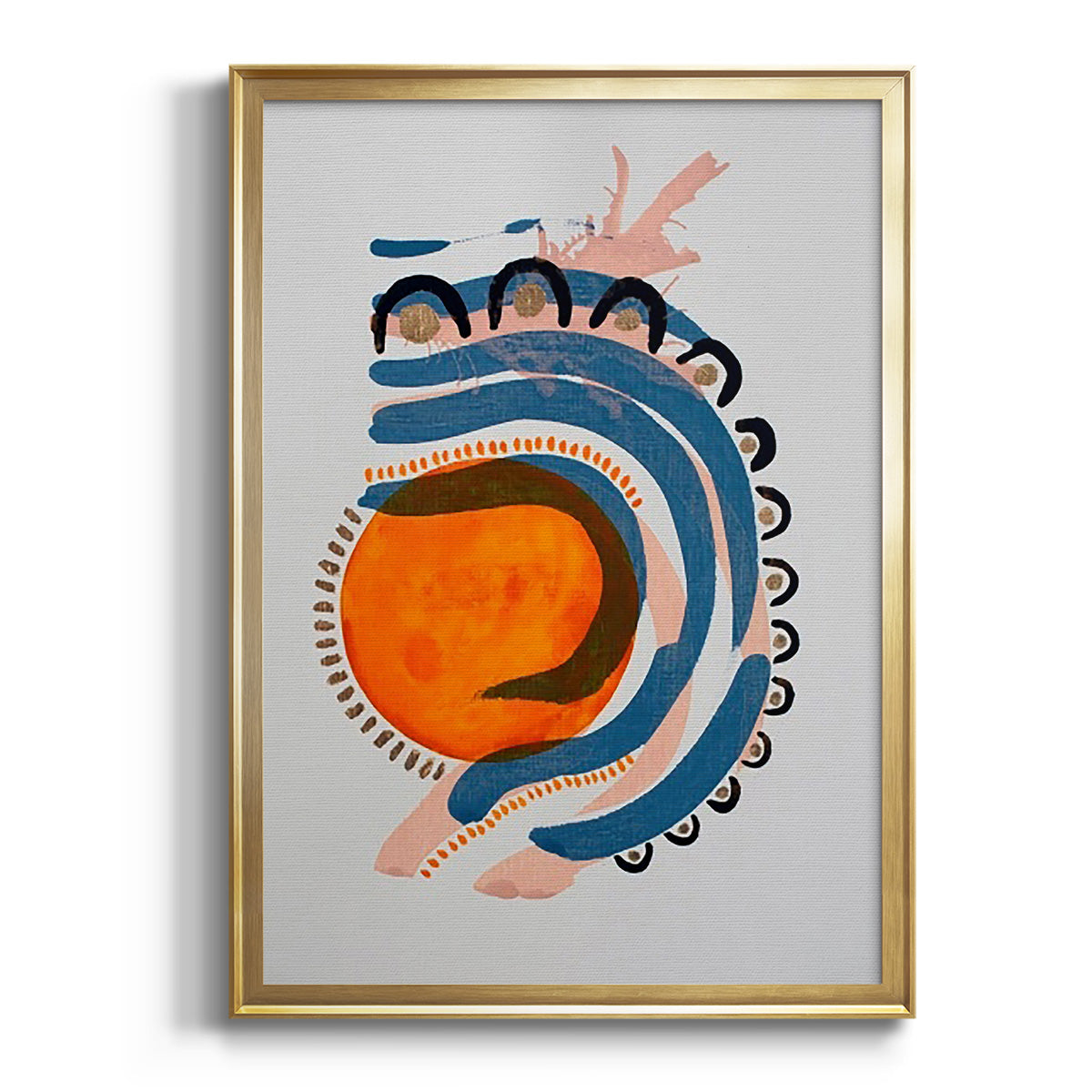 Soft Half Shell I - Modern Framed Canvas Print