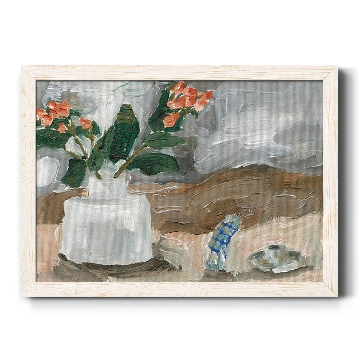 Vase of Pink Flowers III-Premium Framed Canvas - Ready to Hang