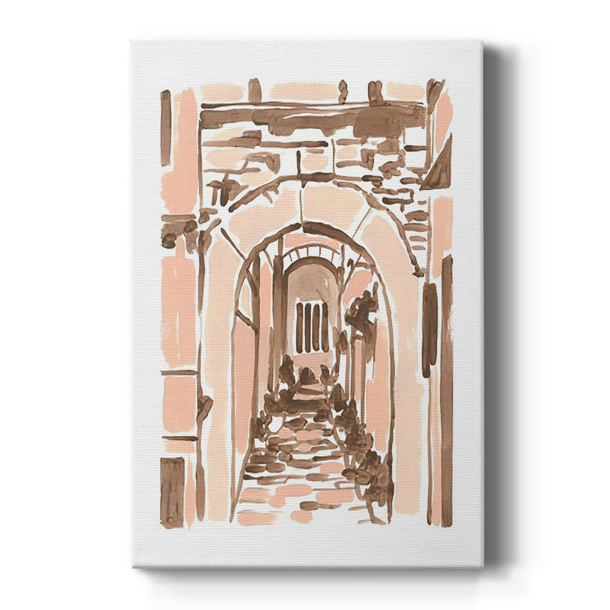 Blush Architecture Study III - Canvas Art Print