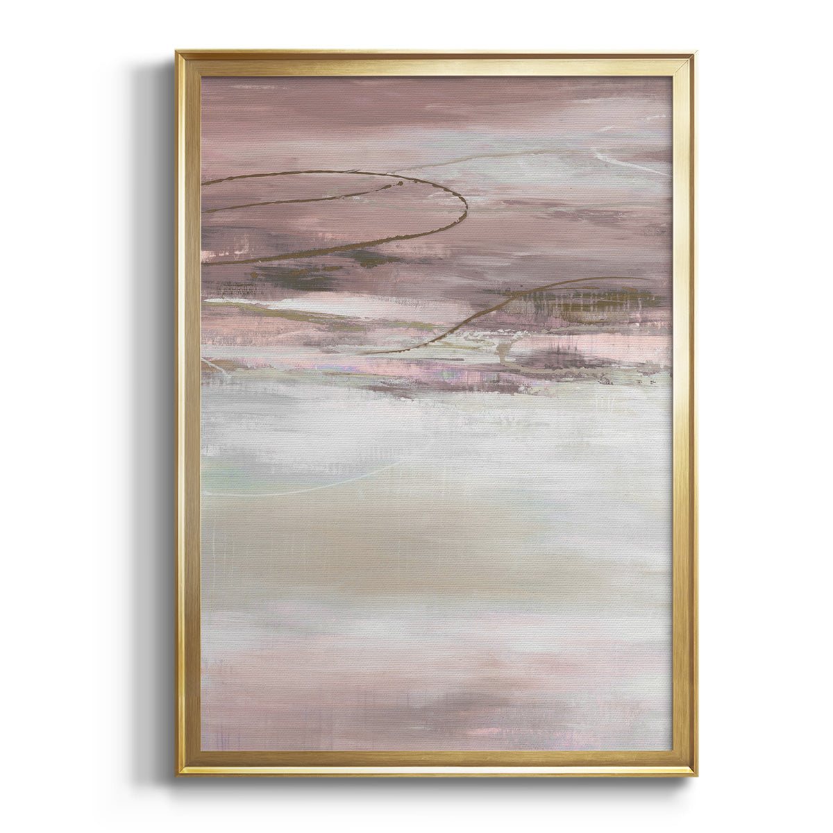 Sepia Botanical Journal I - Modern Framed Canvas Print