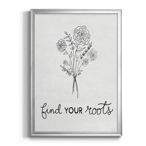 Find Your Roots Sketch Premium Framed Print - Ready to Hang