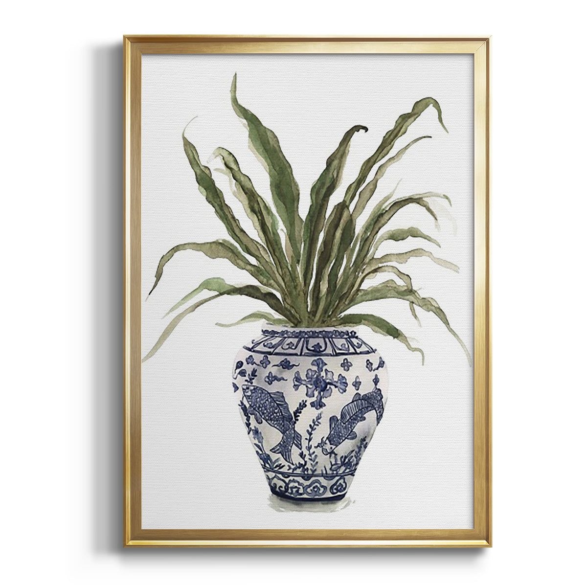 Sepia Botanical Journal I - Modern Framed Canvas Print