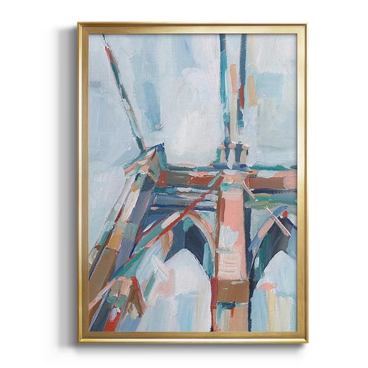 Soft Half Shell I - Modern Framed Canvas Print