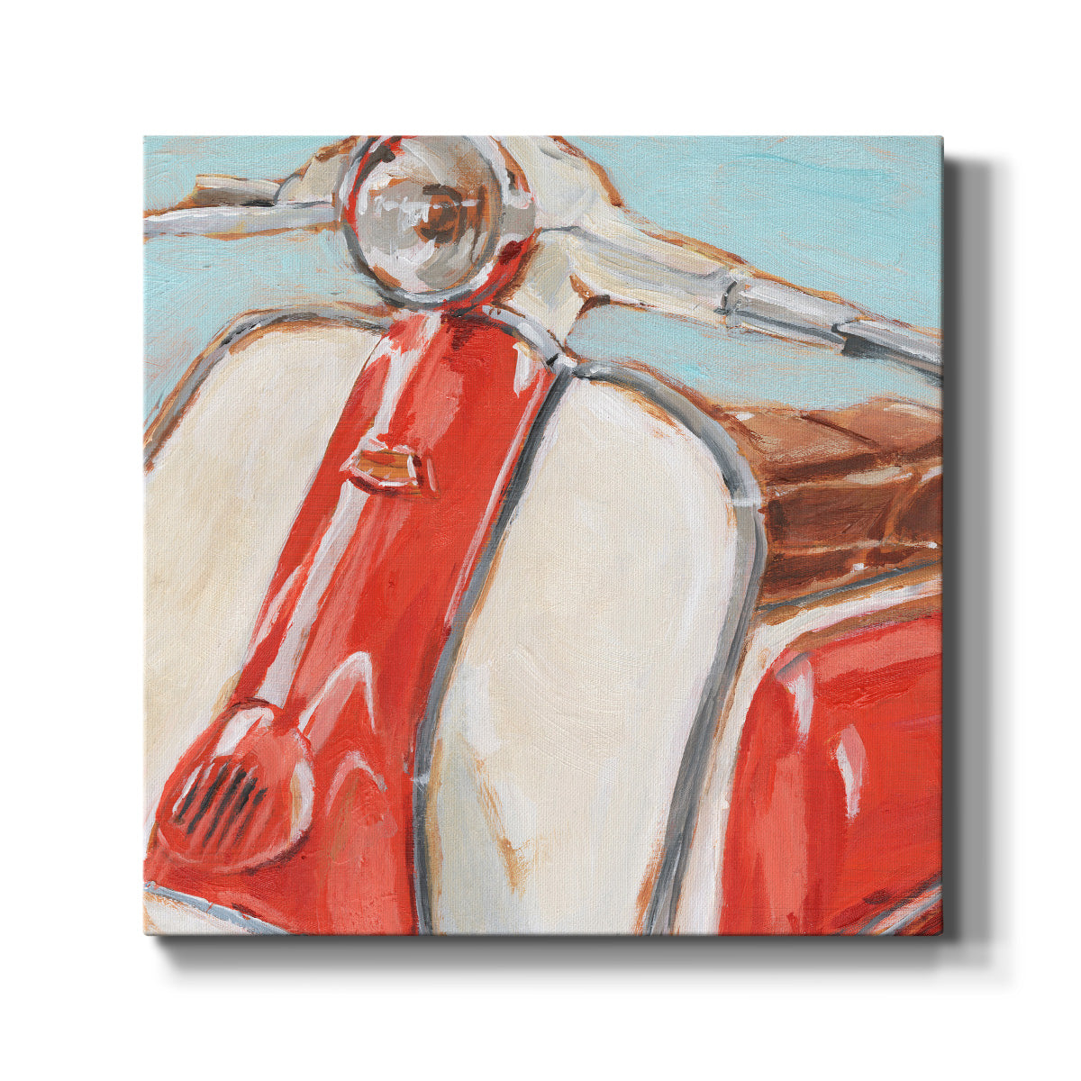 Retro Scooter II - Canvas Art Print