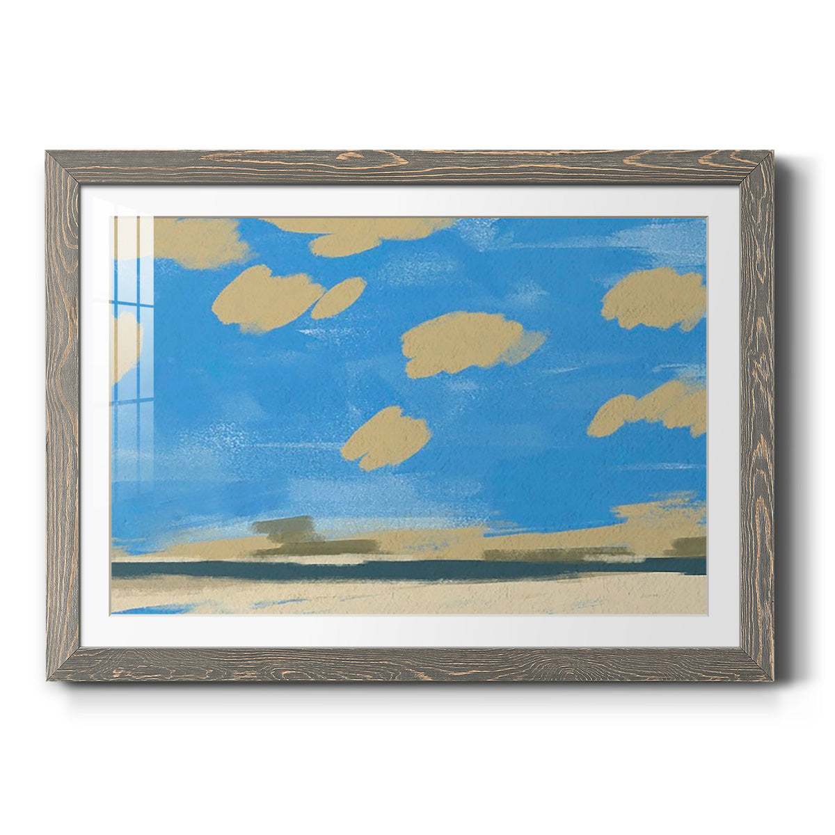 Textured Beachscape II-Premium Framed Print - Ready to Hang