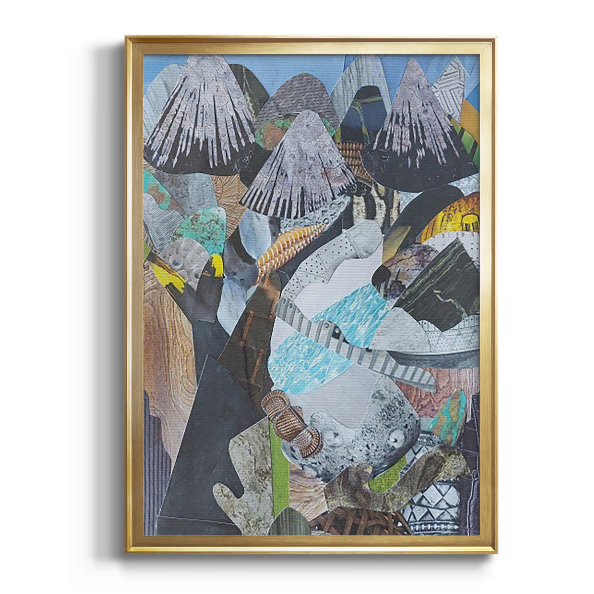 Soft Half Shell I - Modern Framed Canvas Print