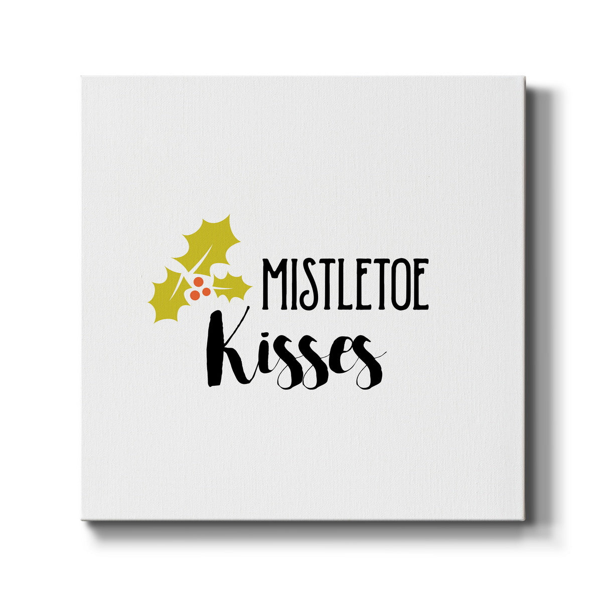 Mistletoe Kisses - Canvas Art Print