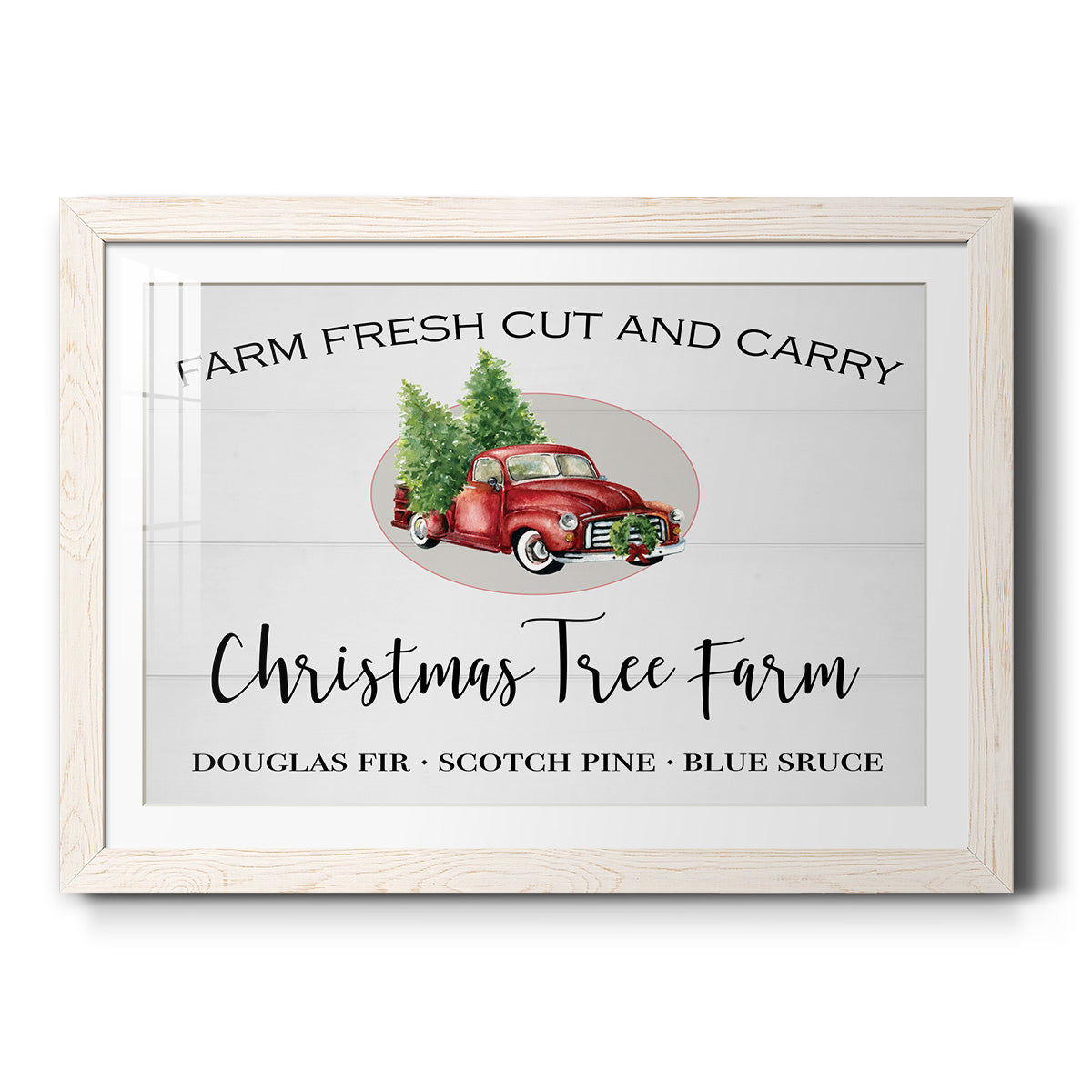 Christmas Tree Farm-Premium Framed Print - Ready to Hang