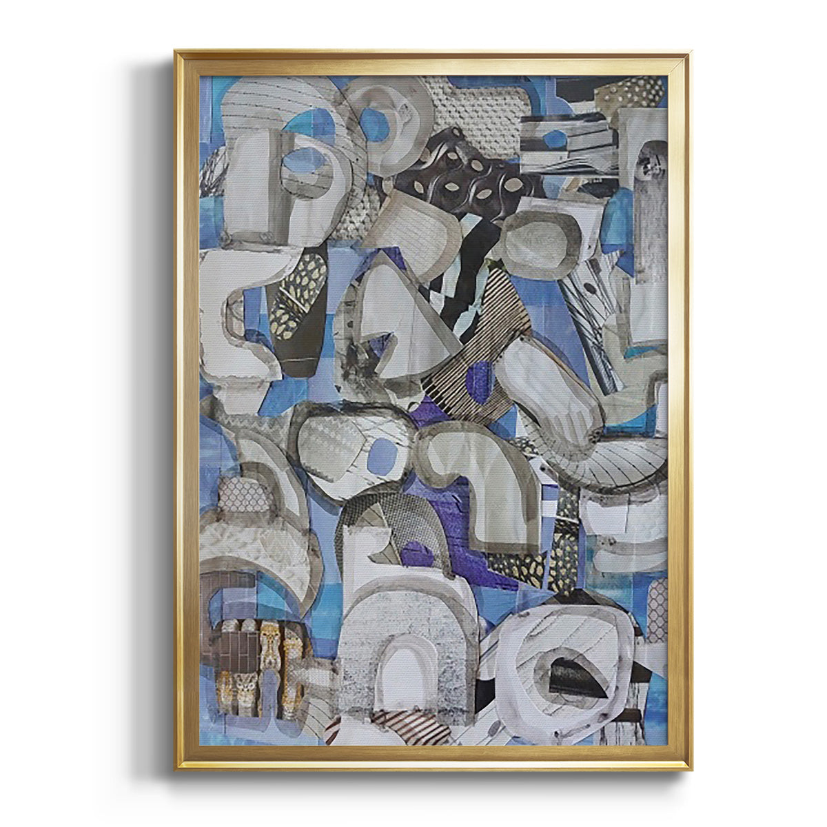 Soft Half Shell I - Modern Framed Canvas Print