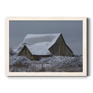 Winter Barn-Premium Framed Canvas - Ready to Hang