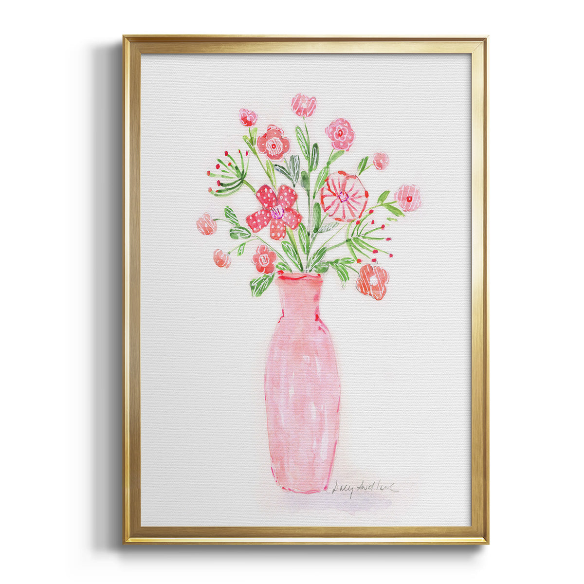 Sepia Botanical Journal I - Modern Framed Canvas Print