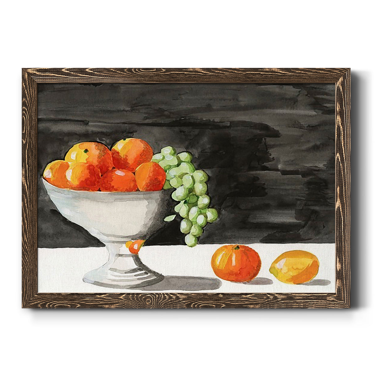 Watercolor Fruit Bowl II-Premium Framed Canvas - Ready to Hang