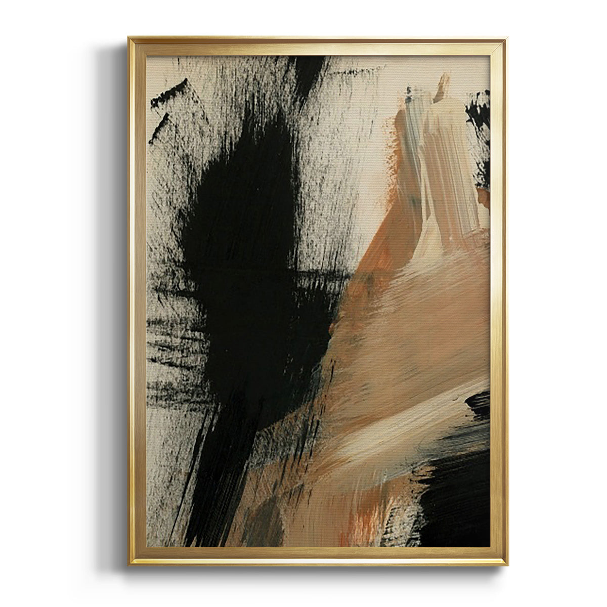 Soft Half Shell I - Modern Framed Canvas Print