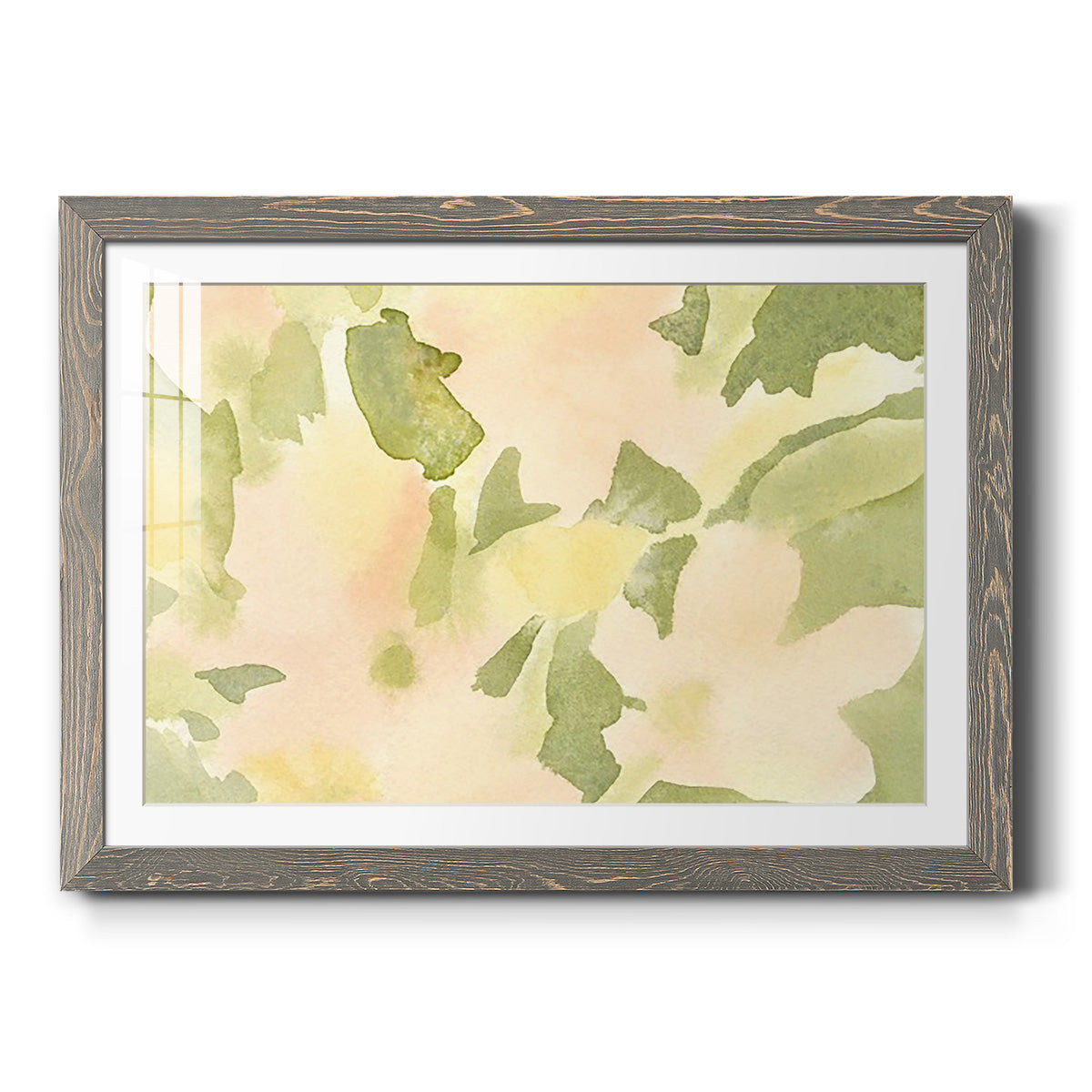 Verdant Floral Abstract I-Premium Framed Print - Ready to Hang