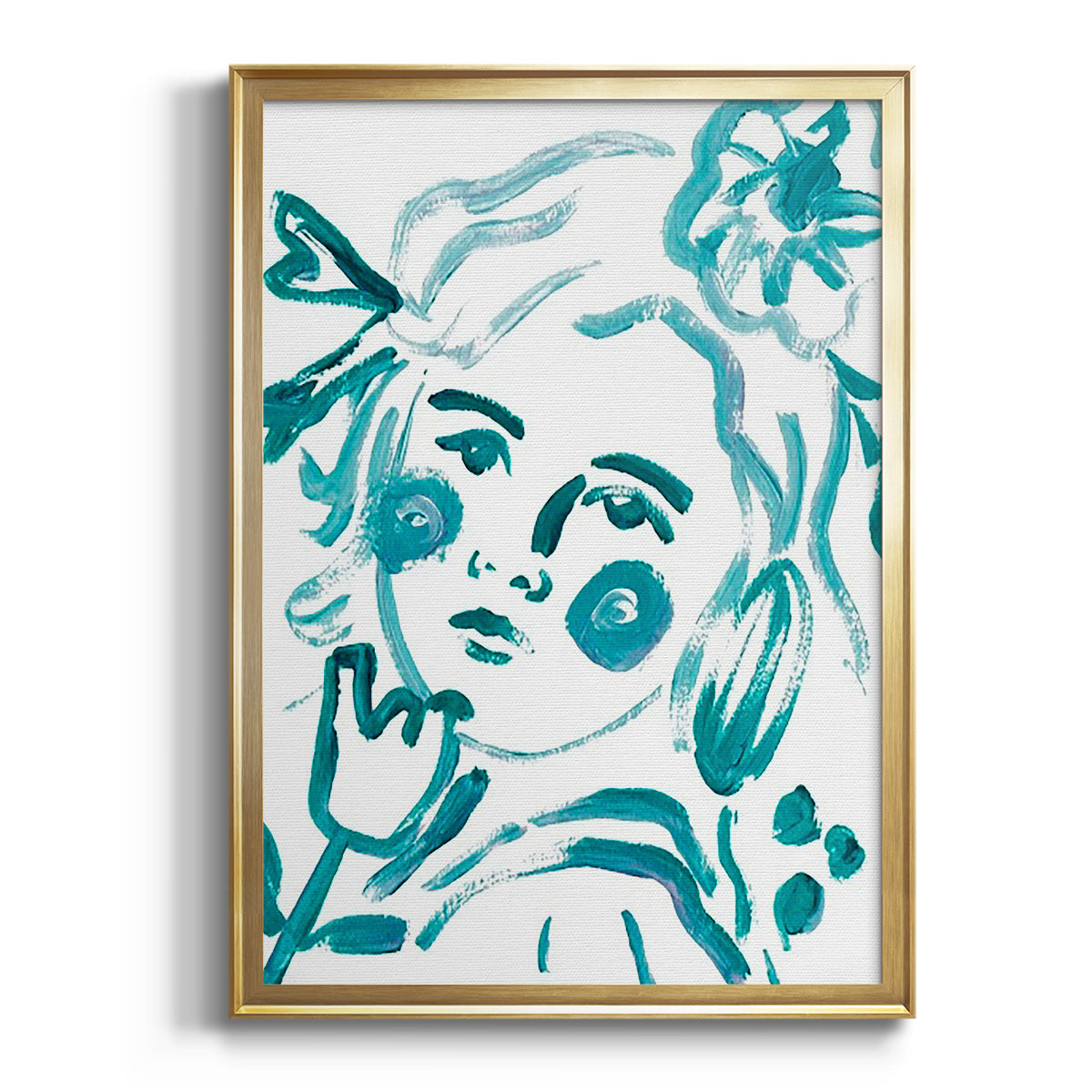 Sepia Botanical Journal I - Modern Framed Canvas Print