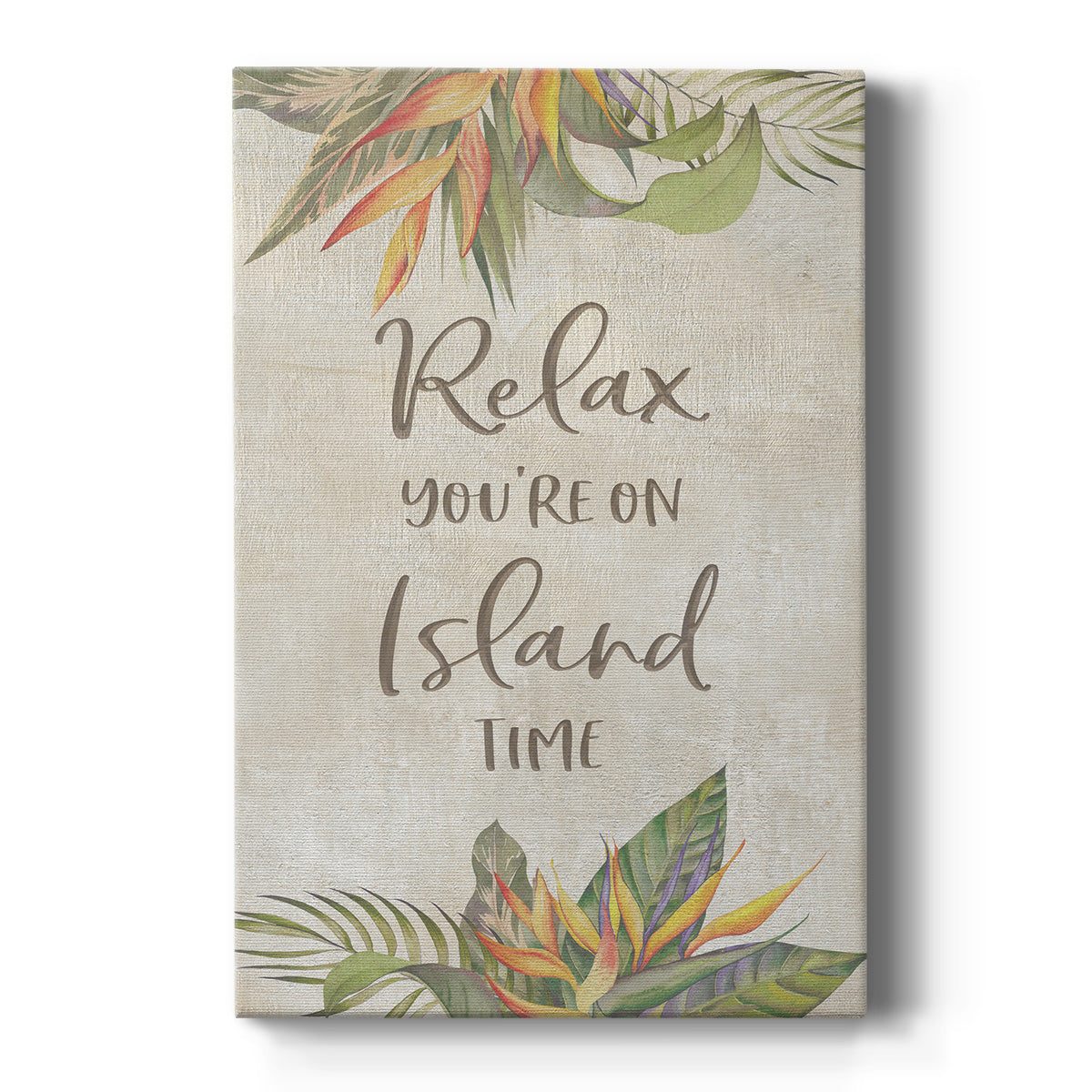 You're On Island Time Premium Gallery Wrapped Canvas - Ready to Hang