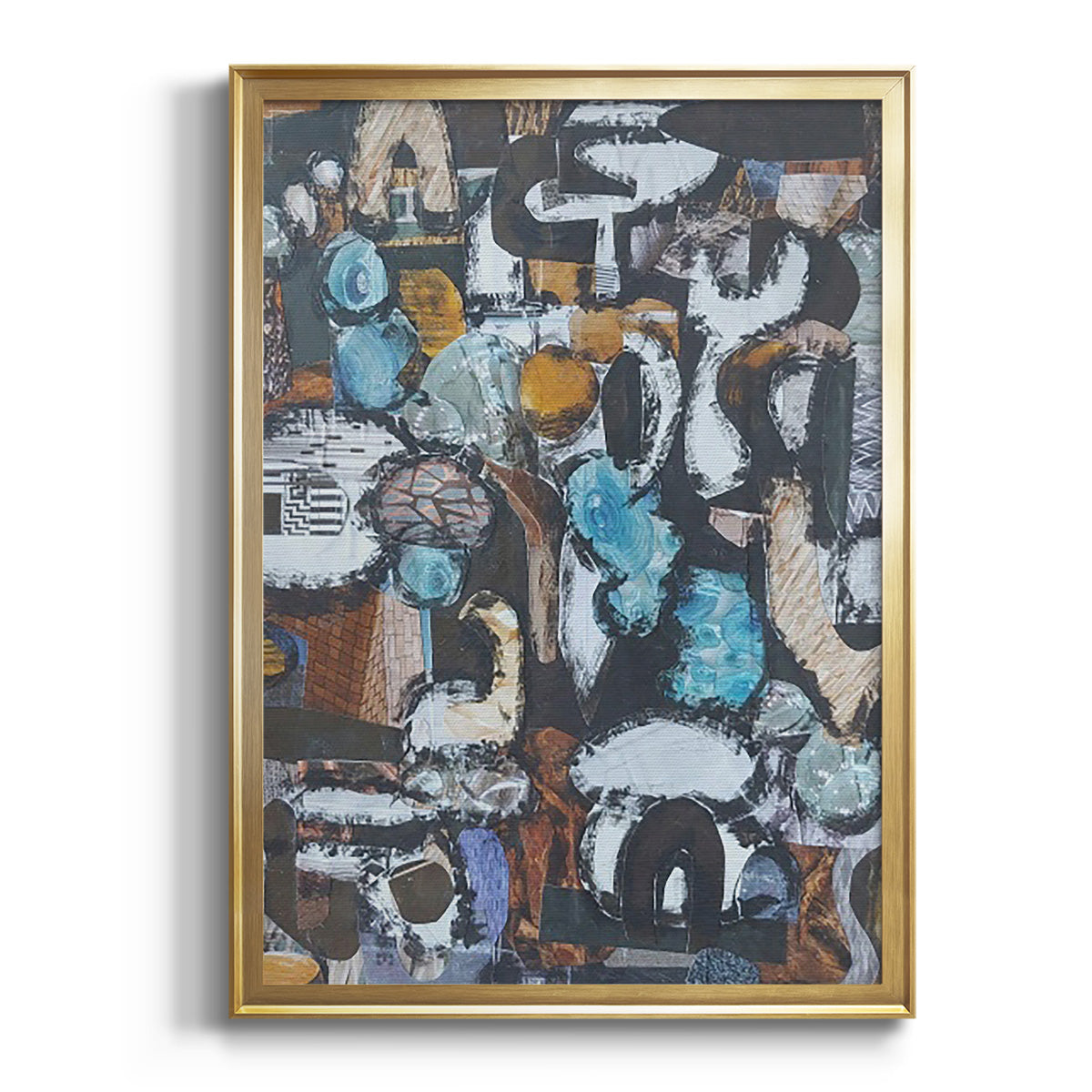 Soft Half Shell I - Modern Framed Canvas Print