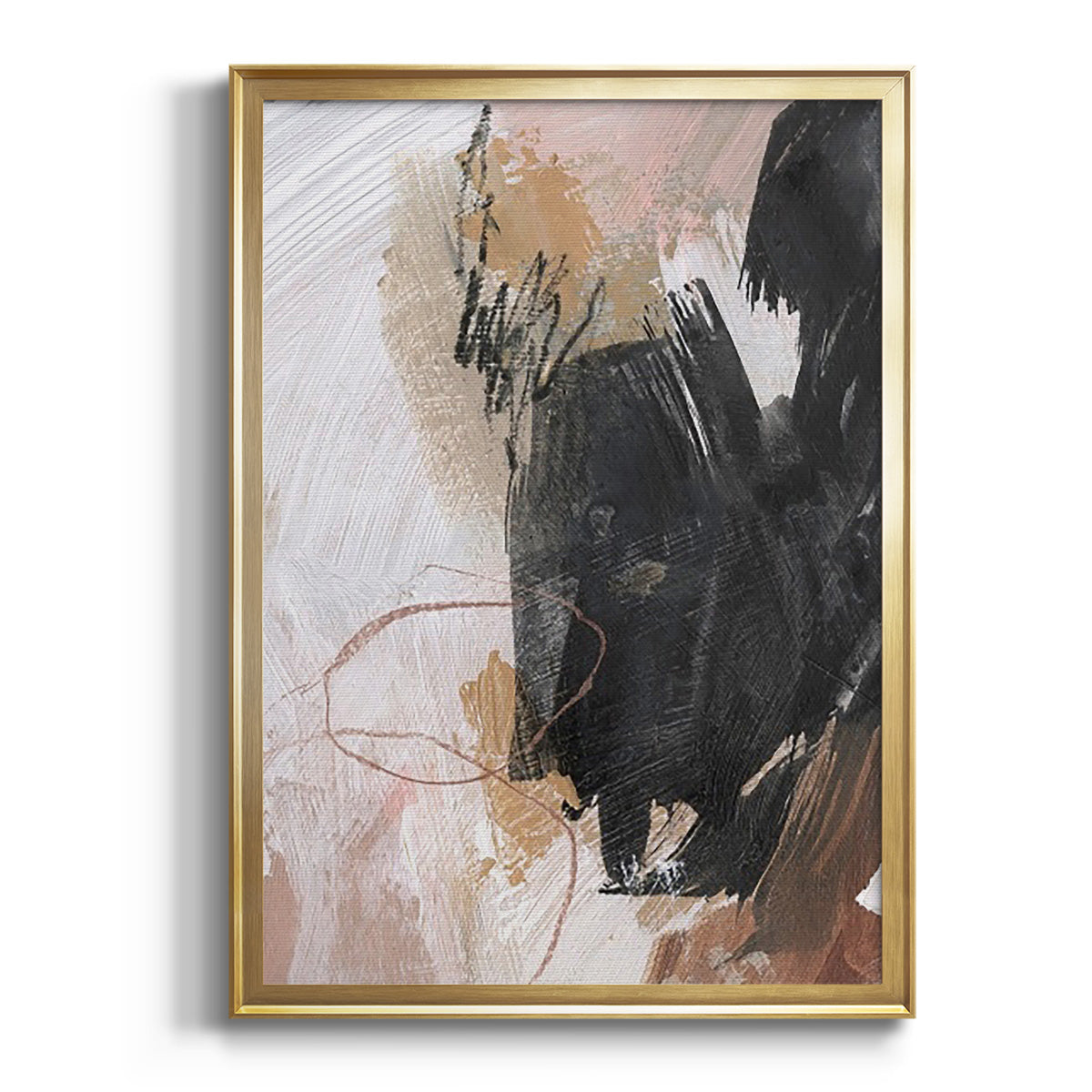 Soft Half Shell I - Modern Framed Canvas Print
