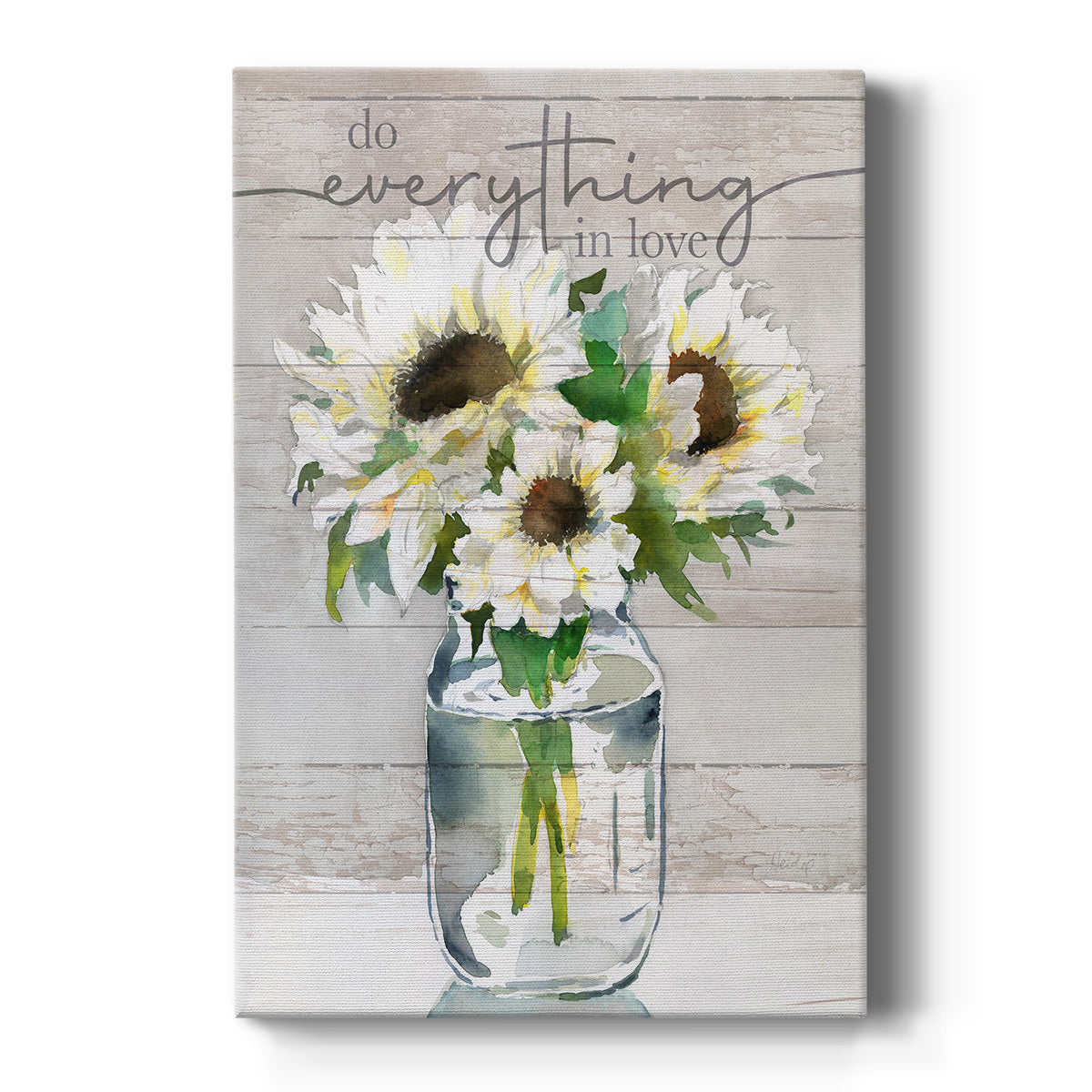 Do Everything In Love Premium Gallery Wrapped Canvas - Ready to Hang