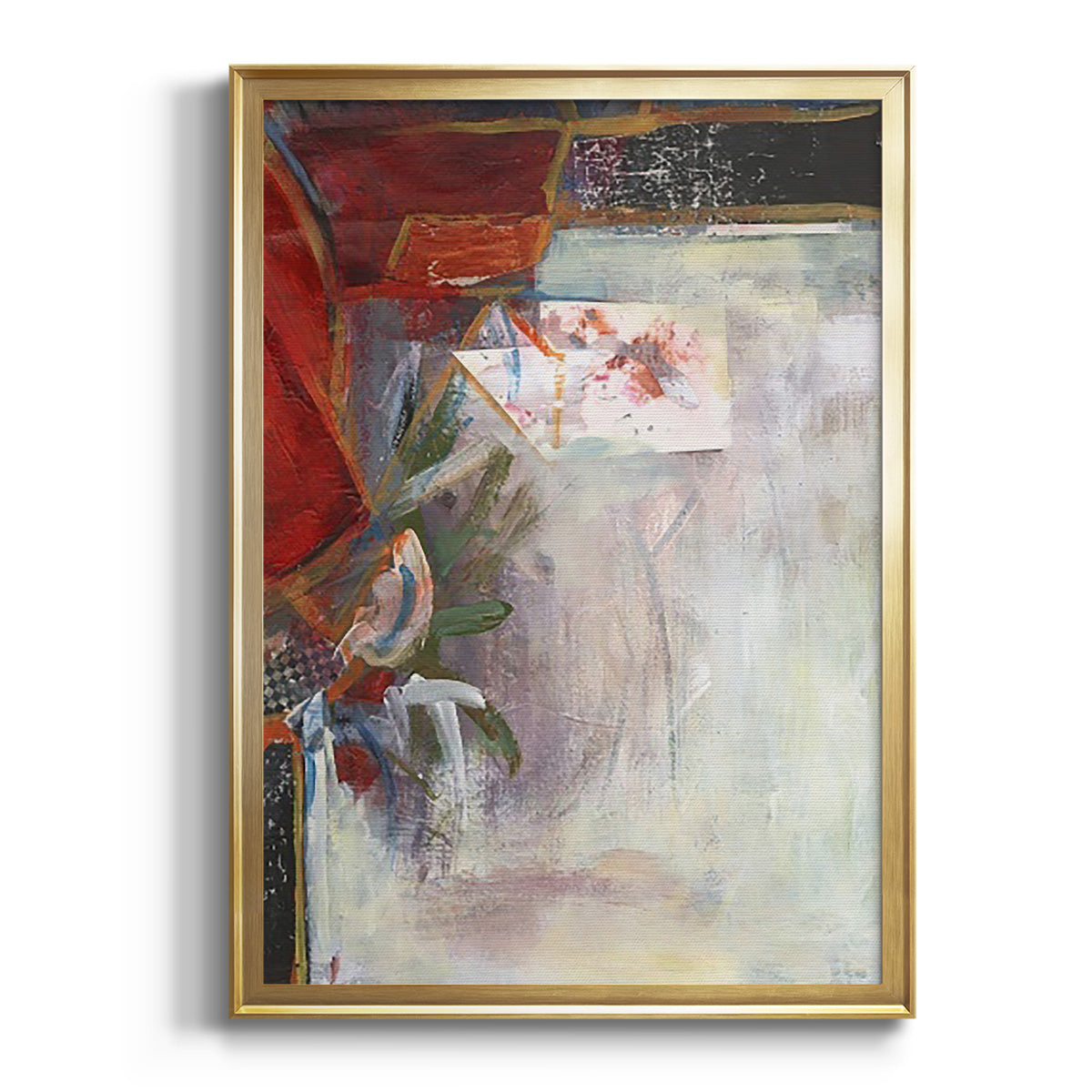 Soft Half Shell I - Modern Framed Canvas Print