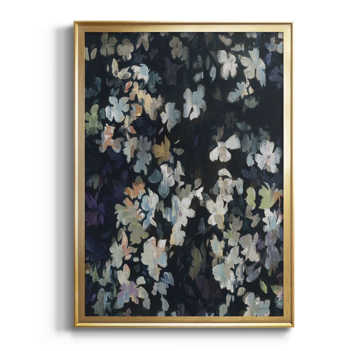 Sepia Botanical Journal I - Modern Framed Canvas Print