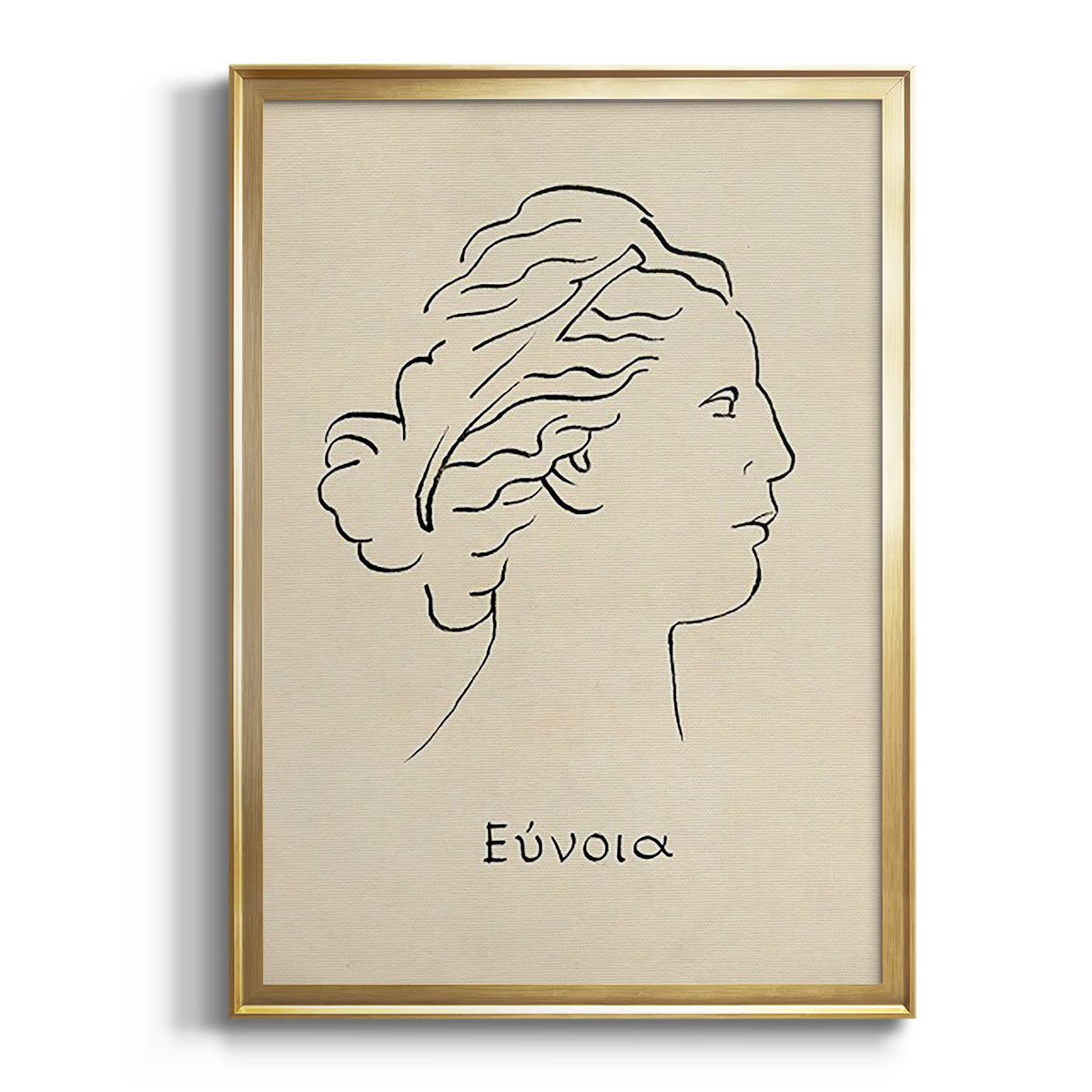 Sepia Botanical Journal I - Modern Framed Canvas Print