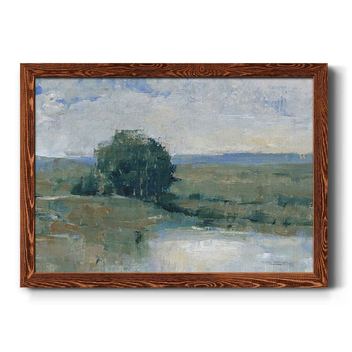 Riverbank Impression I-Premium Framed Canvas - Ready to Hang