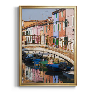 Colorful Canal Premium Framed Print - Ready to Hang