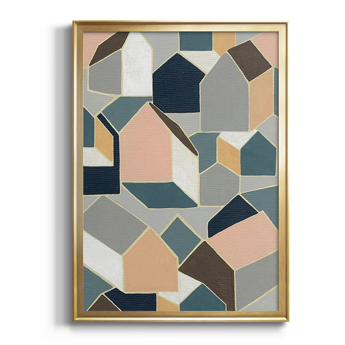 Sepia Botanical Journal I - Modern Framed Canvas Print