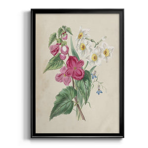 Antique Garden Bouquet IV Premium Framed Print - Ready to Hang