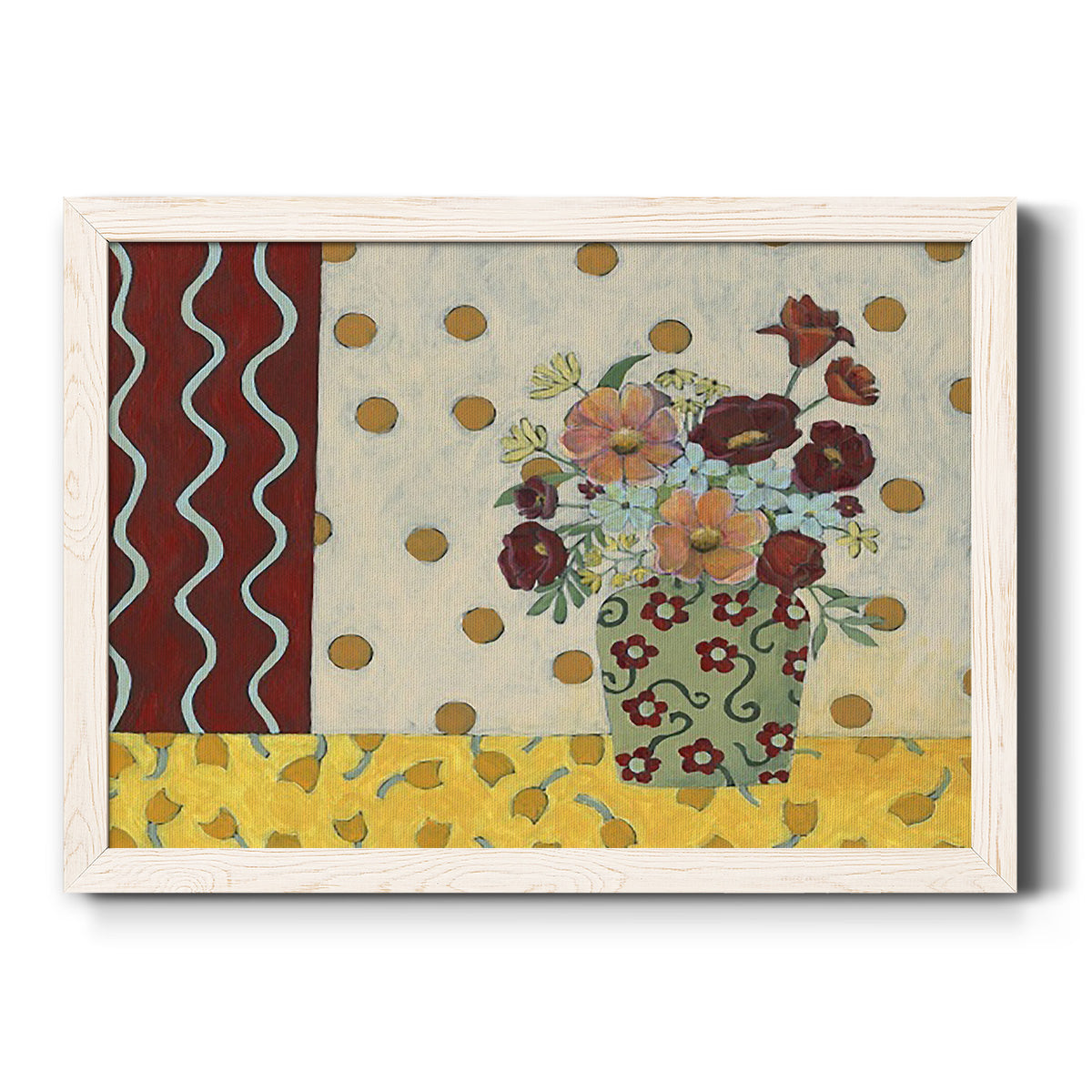 Flowerscape II-Premium Framed Canvas - Ready to Hang