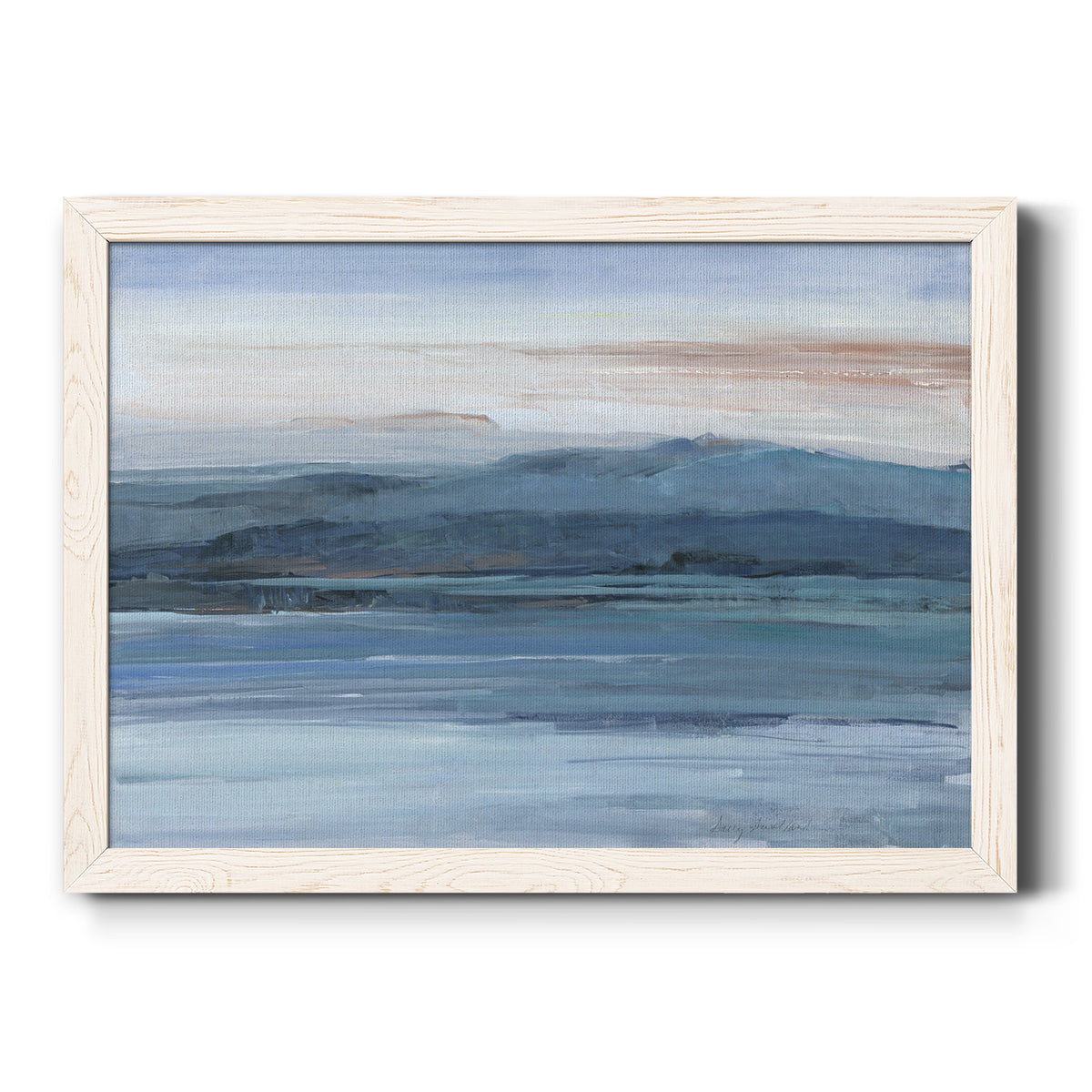 Across The Lake-Premium Framed Canvas - Ready to Hang