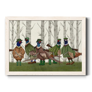 Pheasant Shooting Party Group 3-Premium Framed Canvas - Ready to Hang