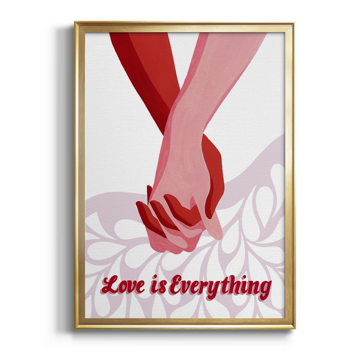 Soft Half Shell I - Modern Framed Canvas Print