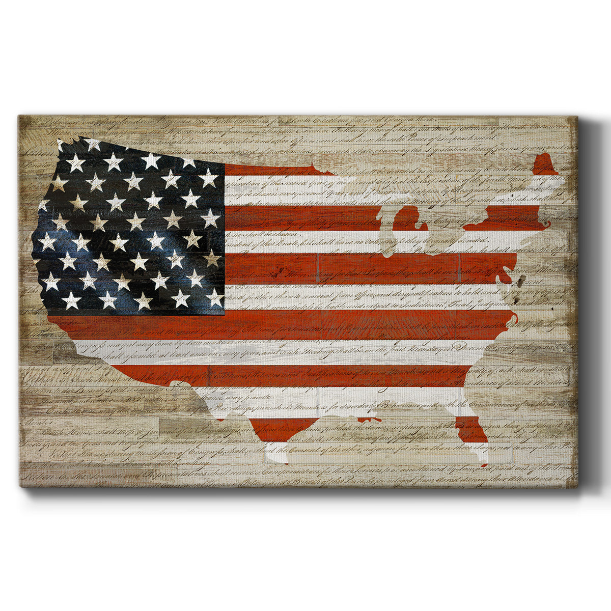 American Flag Premium Gallery Wrapped Canvas - Ready to Hang