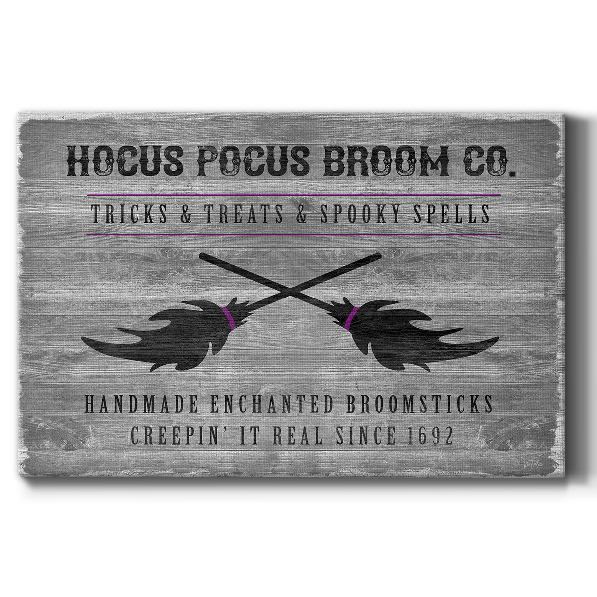 Hocus Pocus Broom Co. - Canvas Art Print