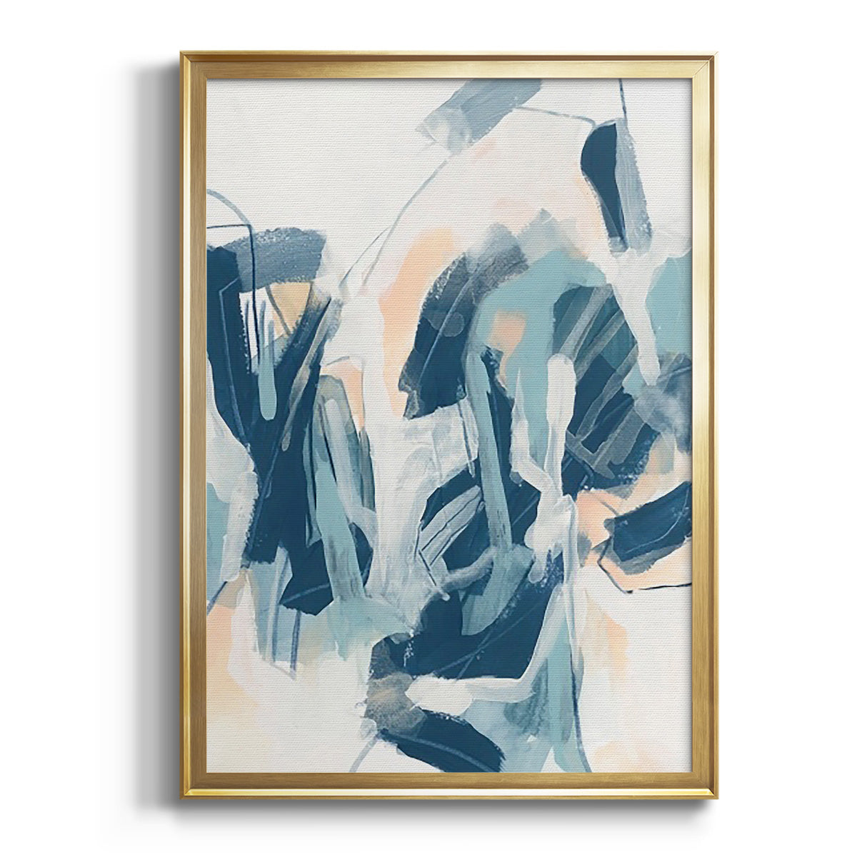 Sepia Botanical Journal I - Modern Framed Canvas Print