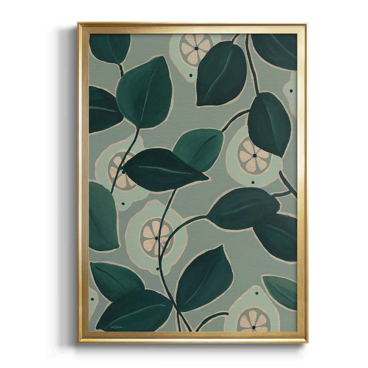 Soft Half Shell I - Modern Framed Canvas Print