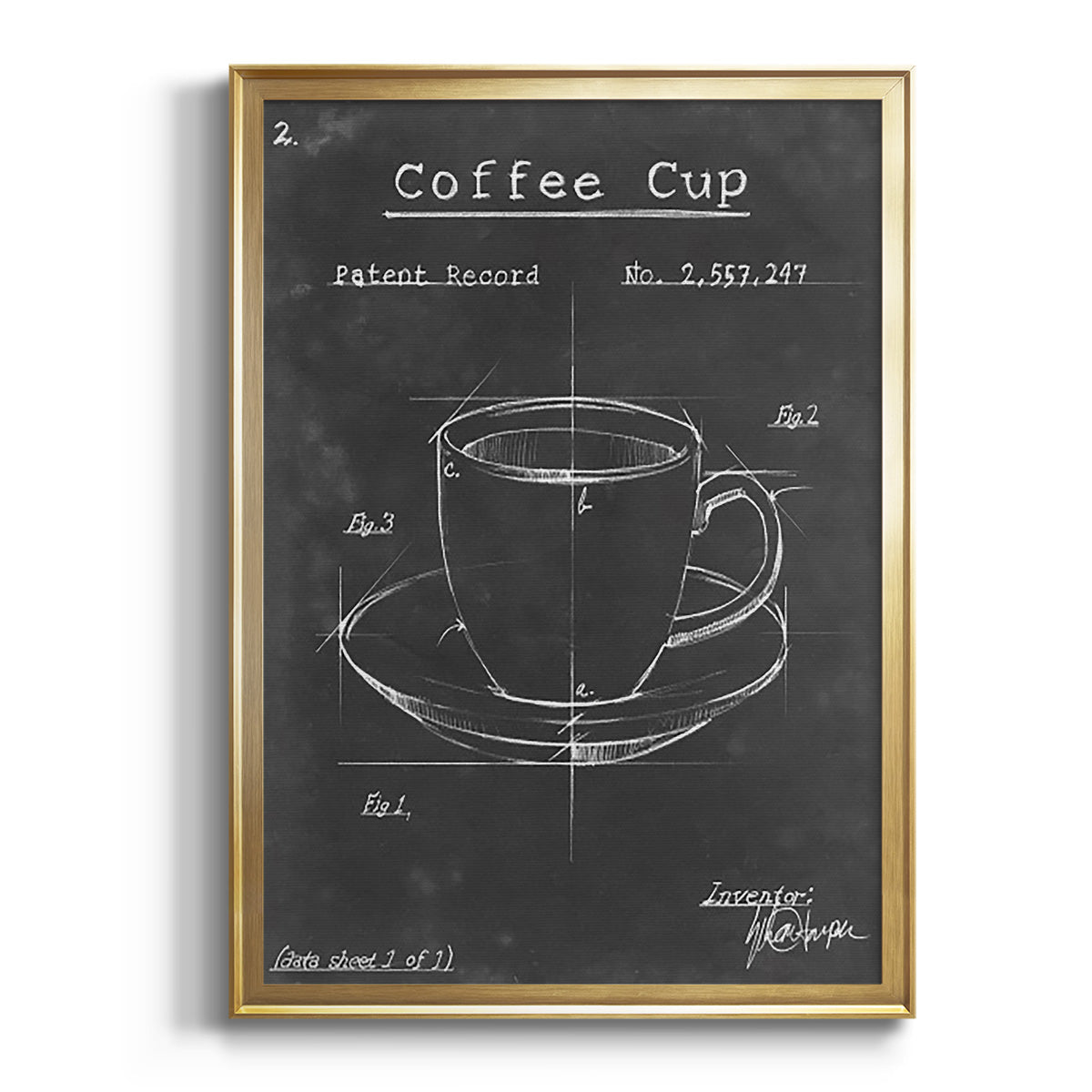 Sepia Botanical Journal I - Modern Framed Canvas Print