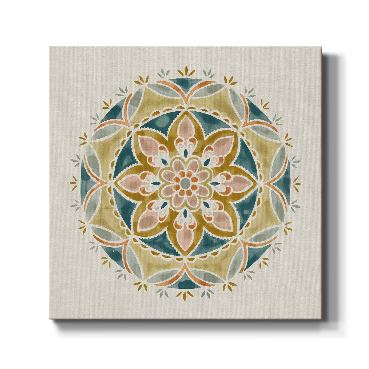 Summer Mandala III-Premium Gallery Wrapped Canvas - Ready to Hang