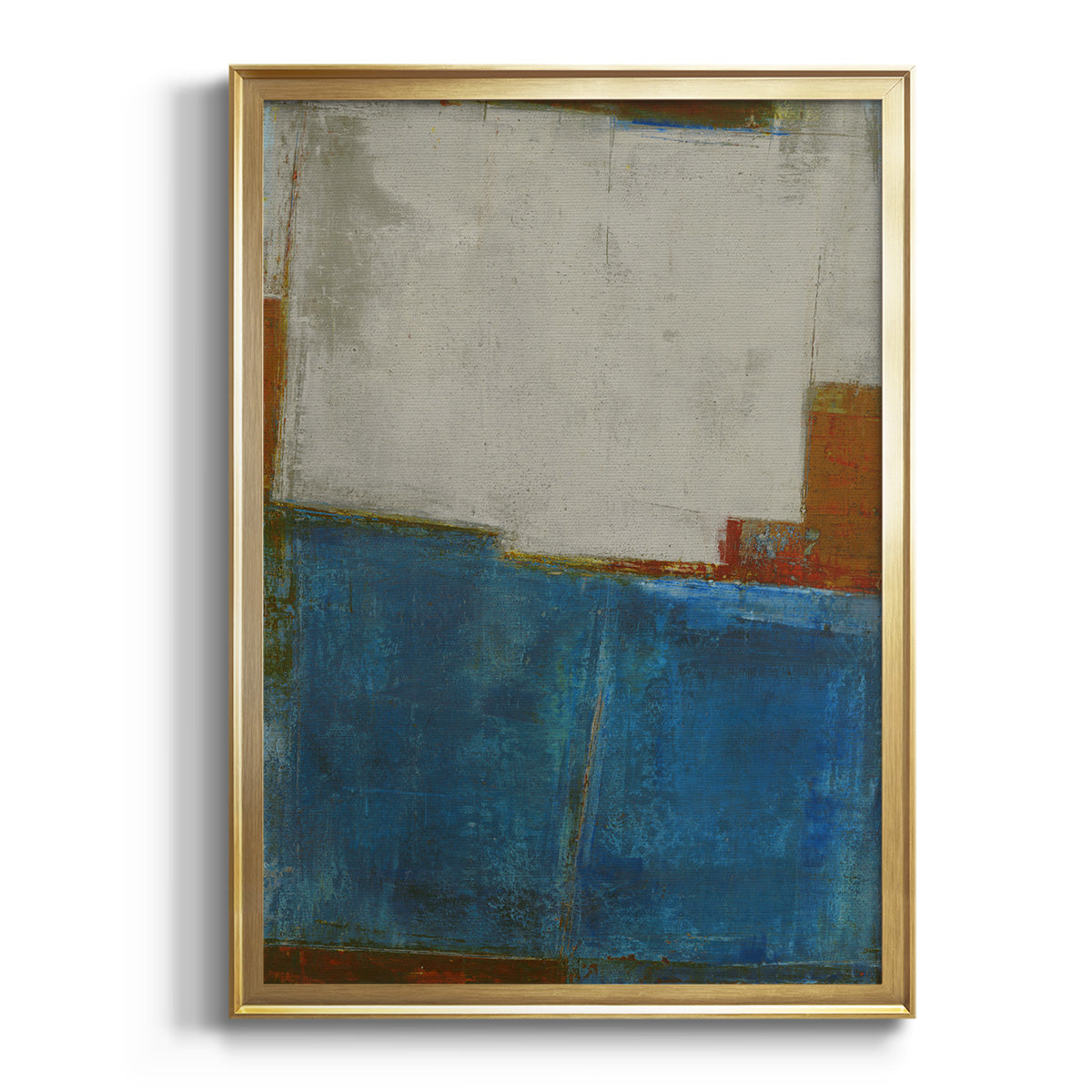 Sepia Botanical Journal I - Modern Framed Canvas Print