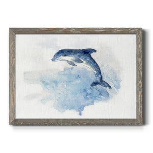 Wave Jumping-Premium Framed Canvas - Ready to Hang