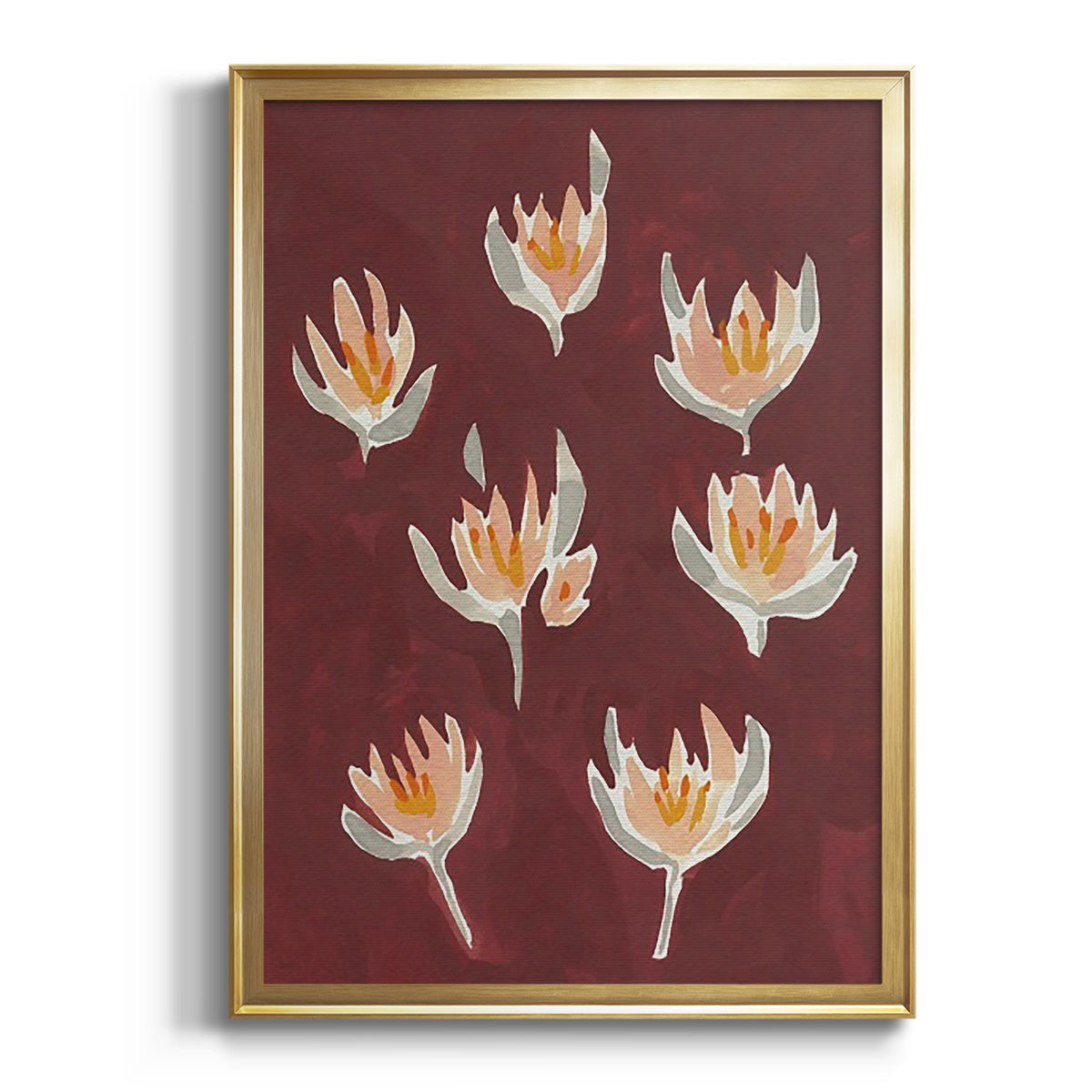 Sepia Botanical Journal I - Modern Framed Canvas Print