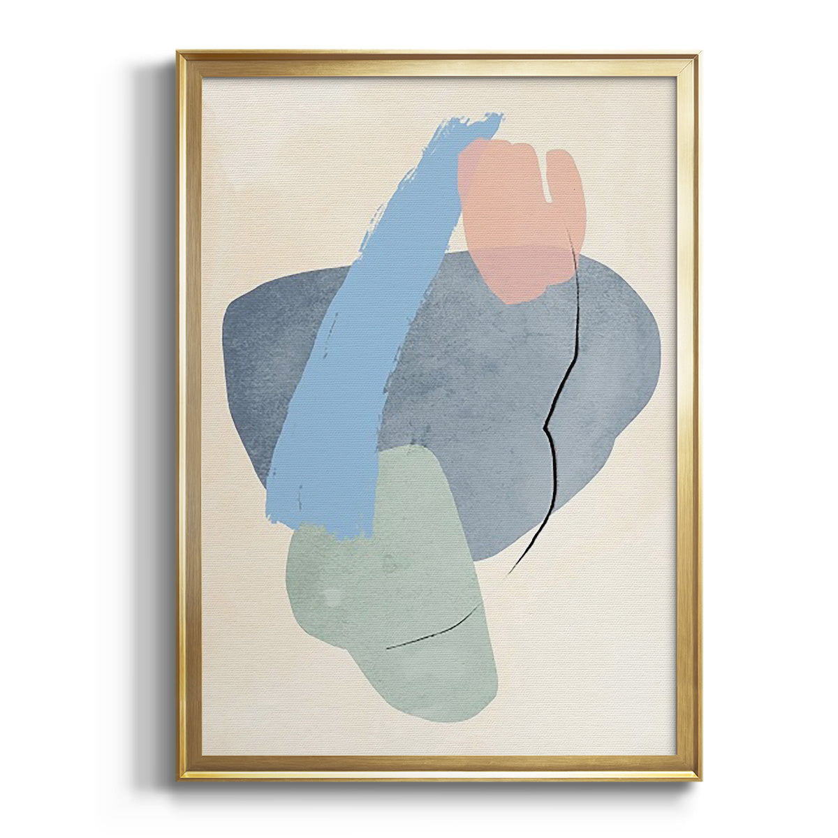 Sepia Botanical Journal I - Modern Framed Canvas Print