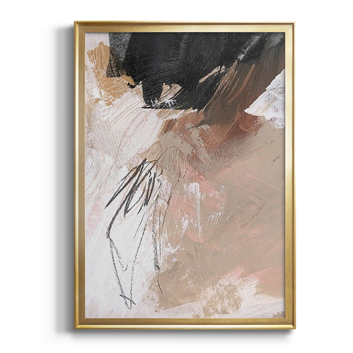 Soft Half Shell I - Modern Framed Canvas Print