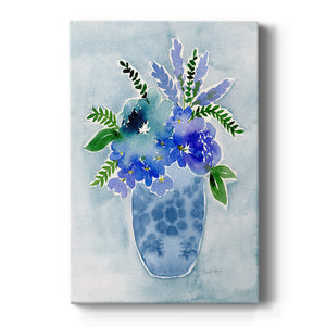 Blue Bouquet I Premium Gallery Wrapped Canvas - Ready to Hang