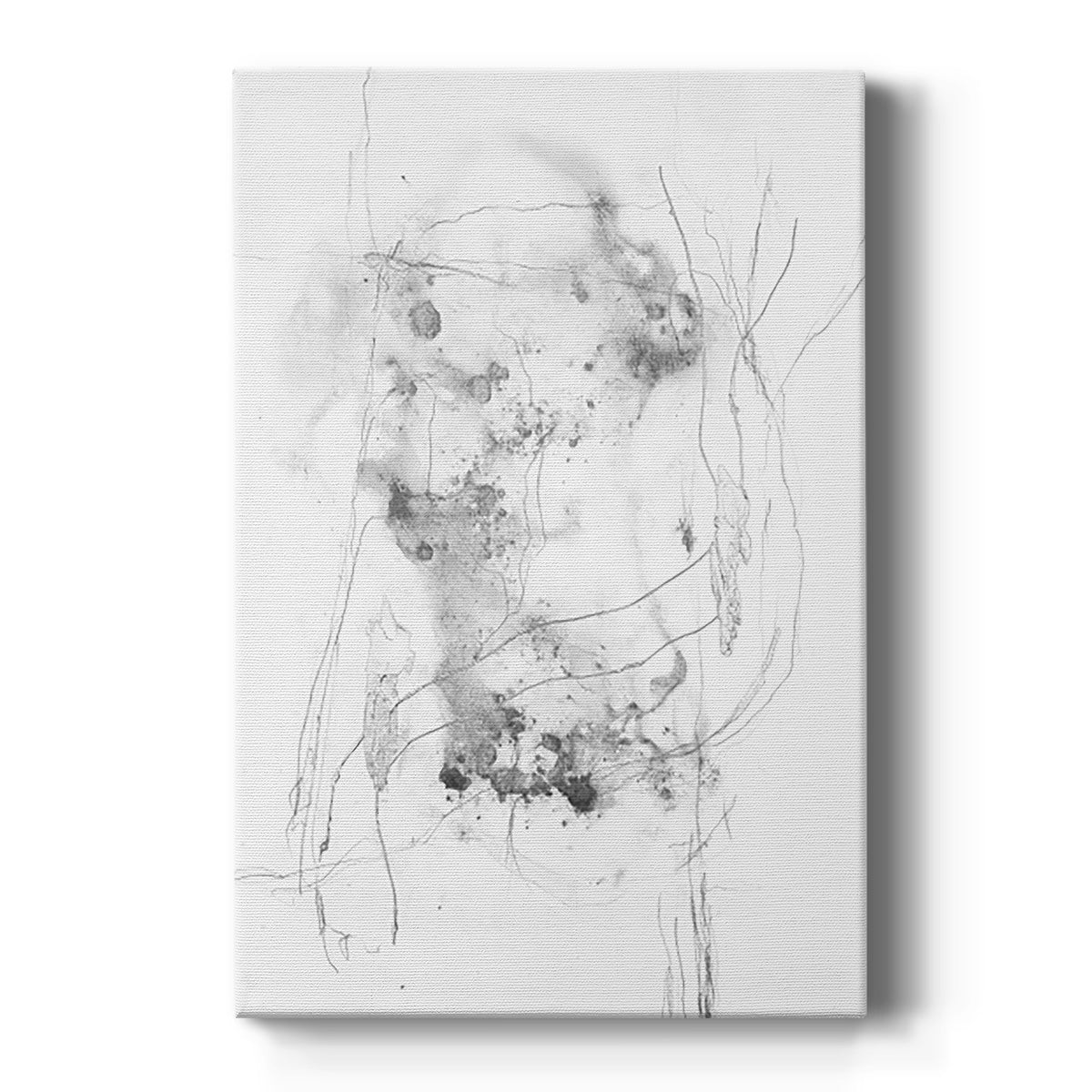 Graphite Abstract IV Premium Gallery Wrapped Canvas - Ready to Hang