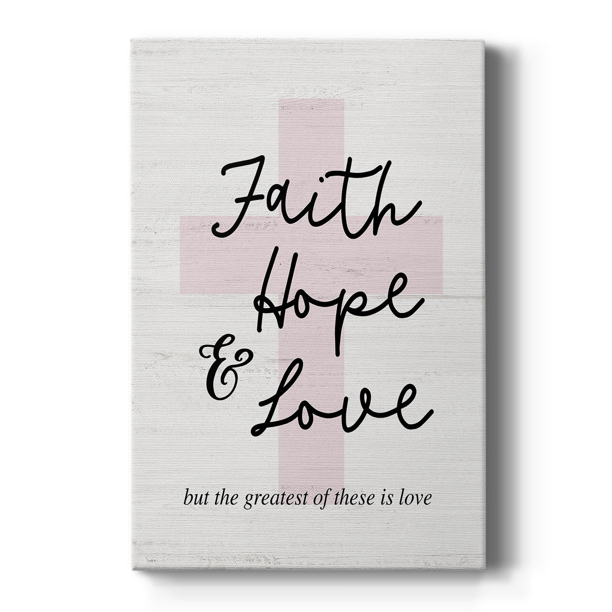Faith Hope and Love Cross Premium Gallery Wrapped Canvas - Ready to Hang