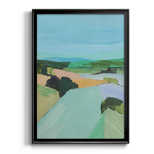 Bright Colored Countryside IV Premium Framed Print - Ready to Hang